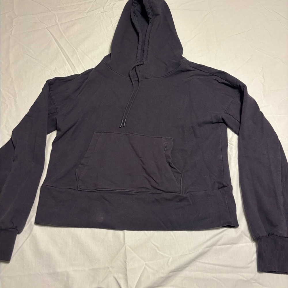 FLX Classic Black Pullover cropped Hoodie size small (see pics)